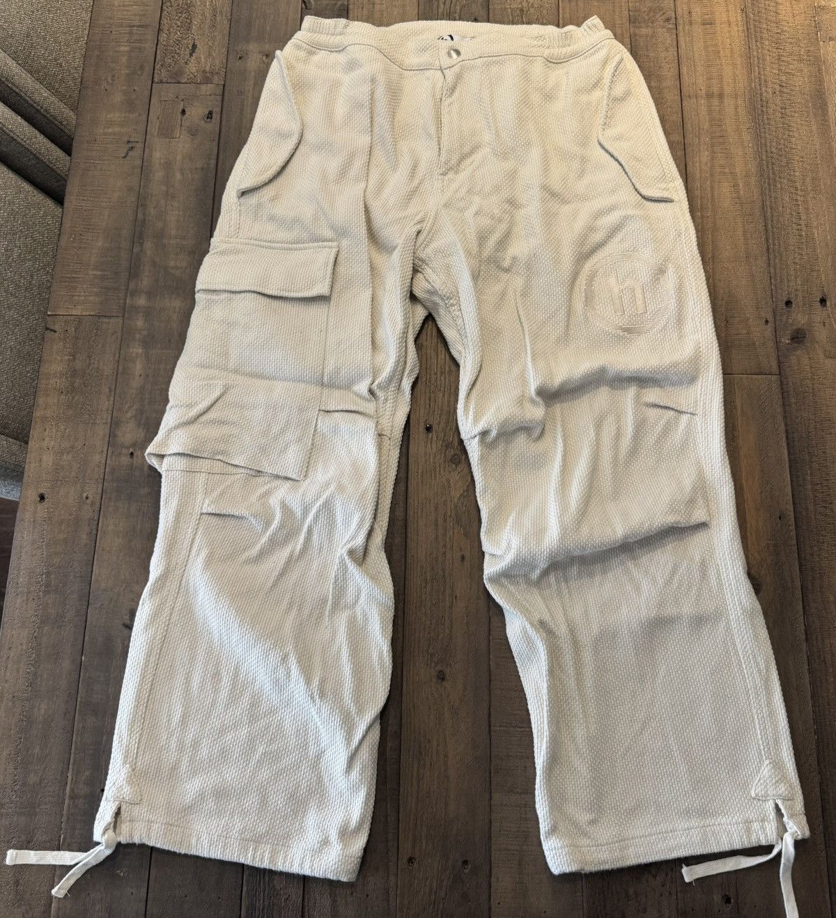 HIDDEN Hidden Sashiko Cargo Overpant (Natural) Size US 30 / EU 46 - 3 Thumbnail