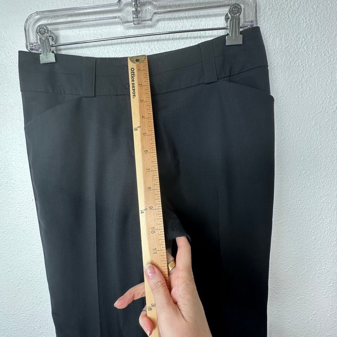 Burberry Burberry Wool Black Wide Leg Double Button Trouser Pockets 4 Size 27" / US 4 / IT 40 - 14 Thumbnail