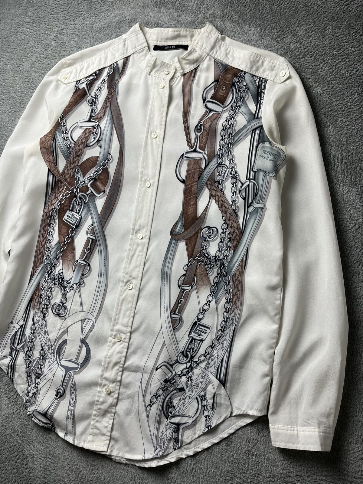 Gucci Gucci - Tom ford - SS11 Resort 11 Horsebit Shirt Size XS / US 0-2 / IT 36-38 - 4 Thumbnail