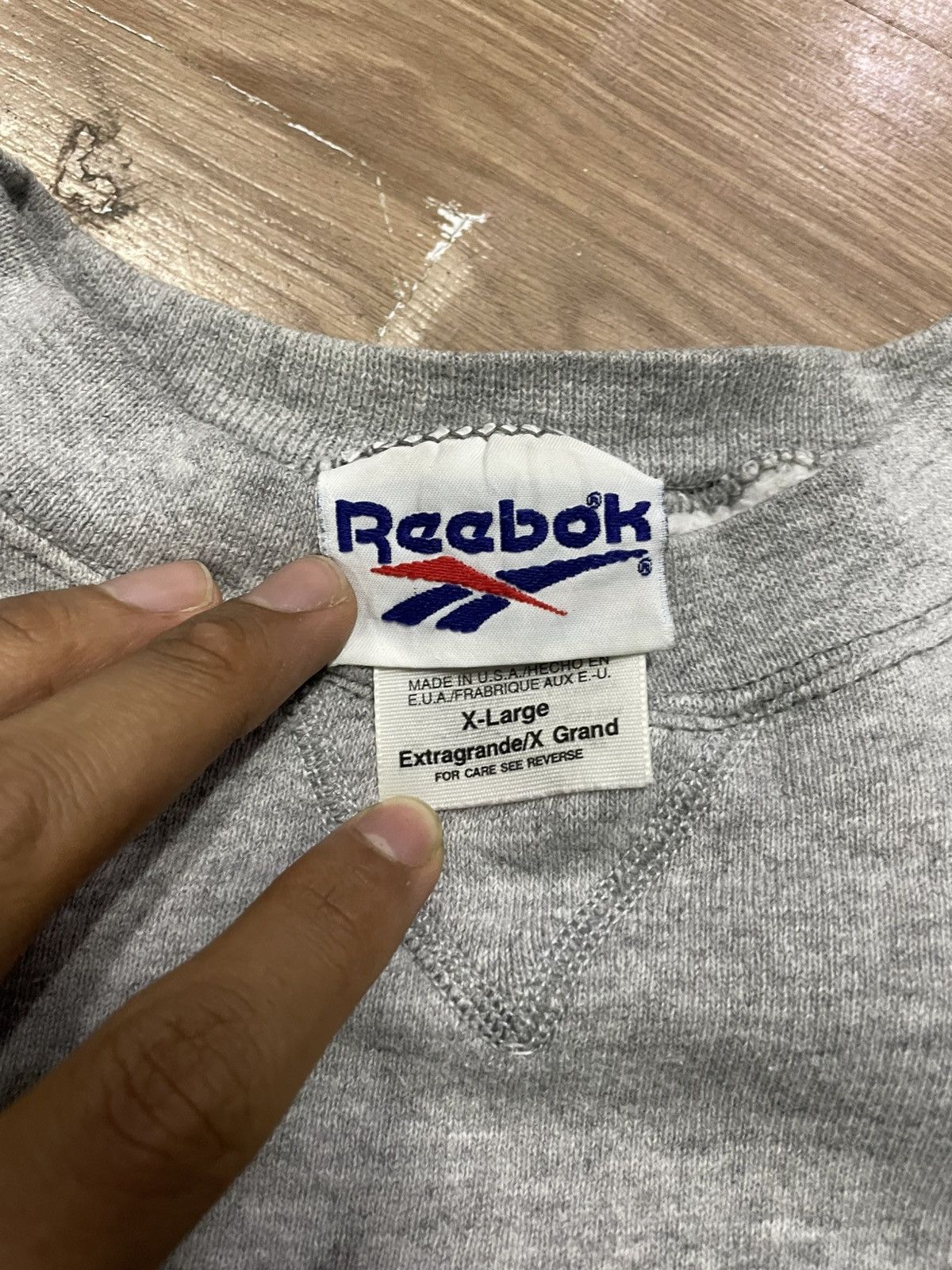 Reebok Vintage reebok big logo sweatshirt Size US XL / EU 56 / 4 - 3 Thumbnail