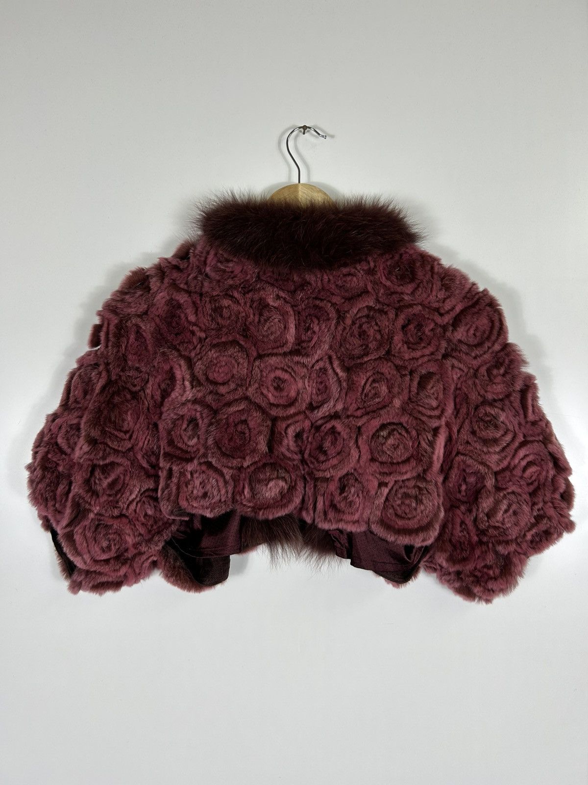 Japanese Brand 🔥Arborente Faux Fur Cropped Jacket Size M / US 6-8 / IT 42-44 - 10 Thumbnail