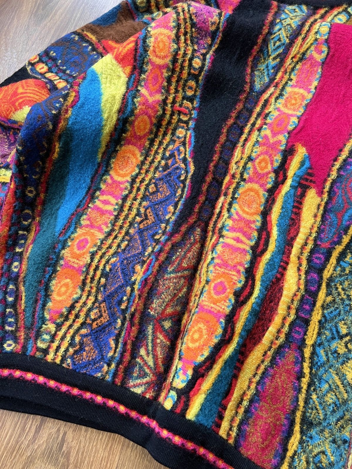 Coogi Rare Coogi Knit / Sweater (yellow/Blue/Pink/Black) Size US XS / EU 42 / 0 - 9 Thumbnail