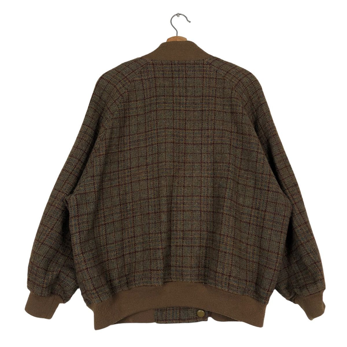 Jean Charles De Castelbajac 🔥VINTAGE WOOL HERRINGBONE BOMBER JACKET TARTAN DESIGN Size US M / EU 48-50 / 2 - 8 Thumbnail