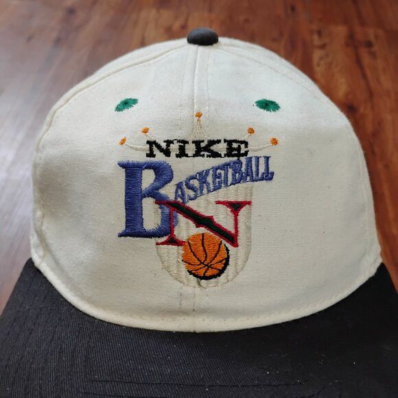 Nike Vintage 90s Nike Basketball Snap Hat Cap Size ONE SIZE - 2 Thumbnail