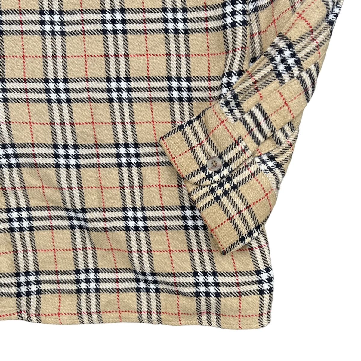 Burberry × Burberry Prorsum × Vintage 🇺🇸 1990s Burberrys Nova Check Iconic Longs Shirt Size US XL / EU 56 / 4 - 5 Thumbnail