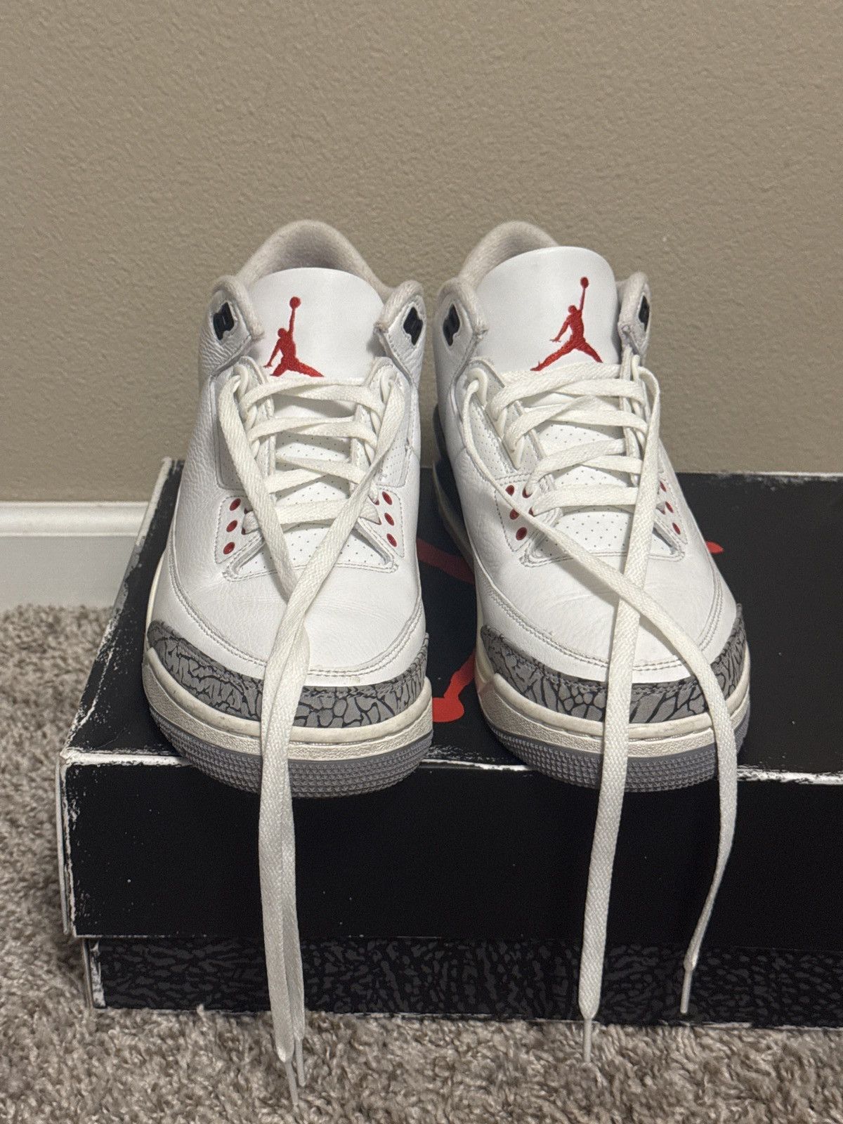 Jordan Brand Air Jordan 3 Retro Reimagined White Cement Size US 10.5 / EU 43-44 - 4 Thumbnail