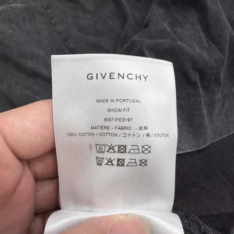 Givenchy Givenchy Washed Distressed Double Layer Short Sleeve Size US L / EU 52-54 / 3 - 4 Thumbnail