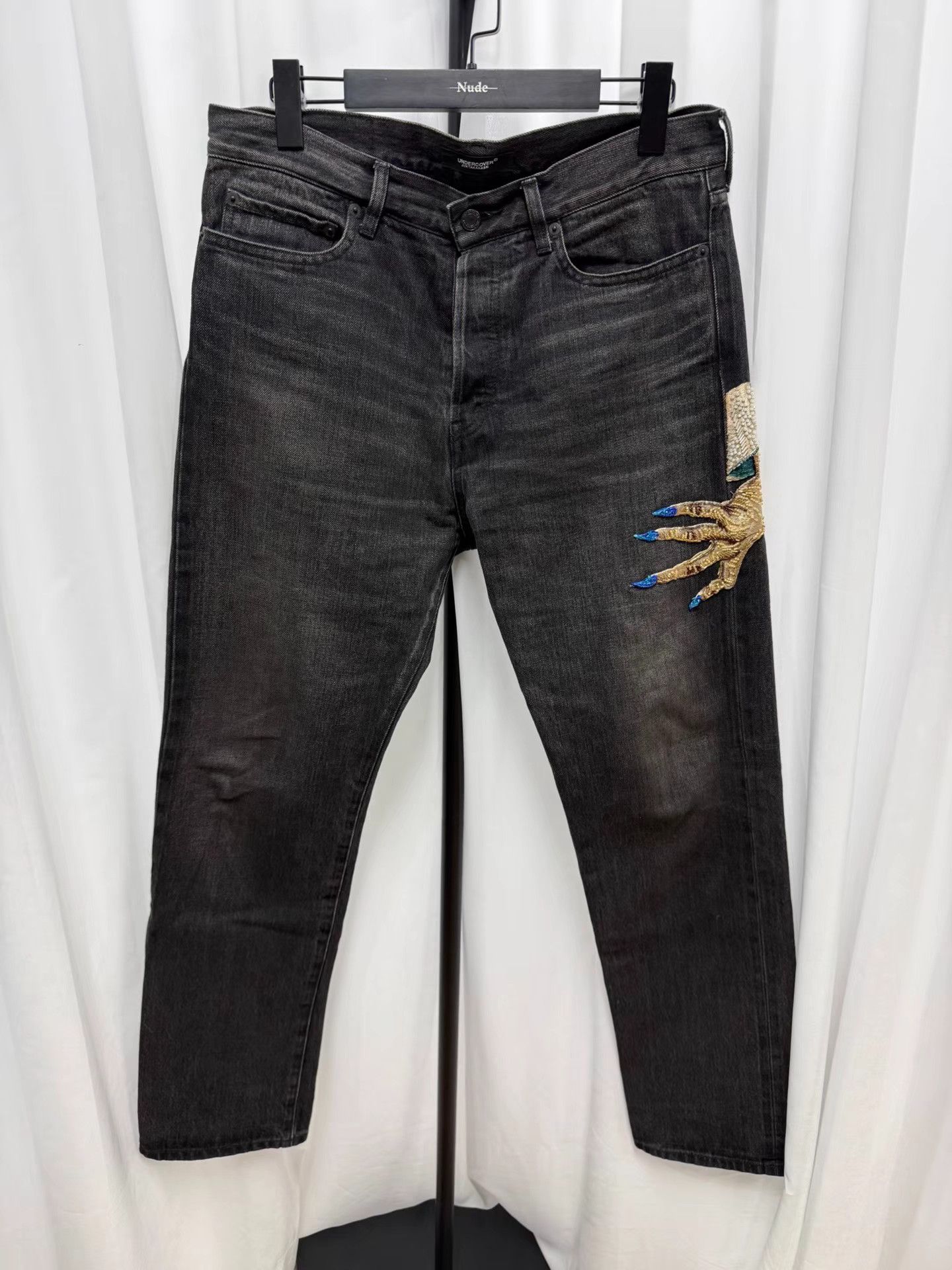 Undercover UNDERCOVER Ghost Claw Beaded Jeans K20 Size US 31 - 1 Thumbnail