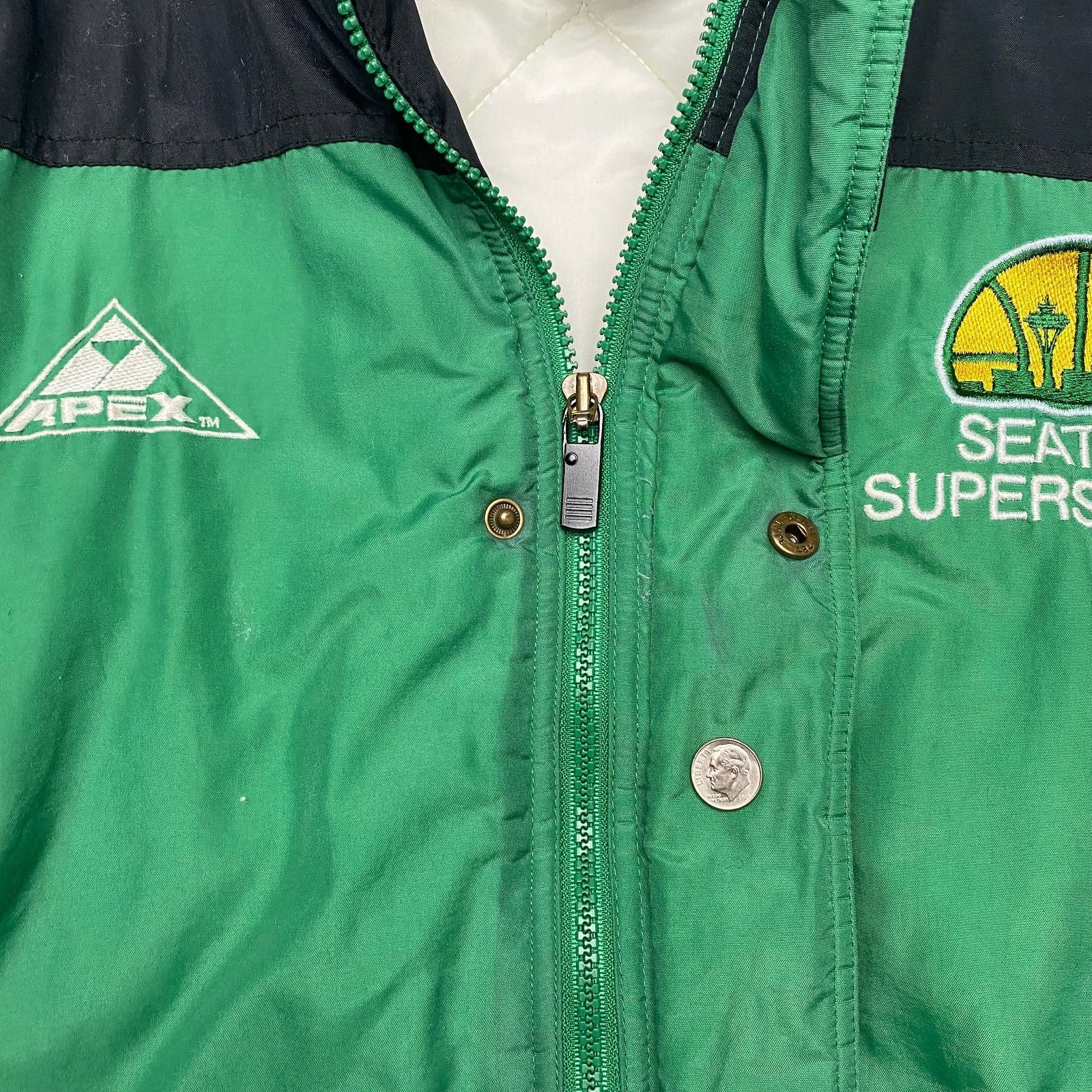 Apex One × NBA × Vintage Vintage 90s Seattle Supersonics Apex One Jacket Men's XL NBA Size US XL / EU 56 / 4 - 16 Thumbnail