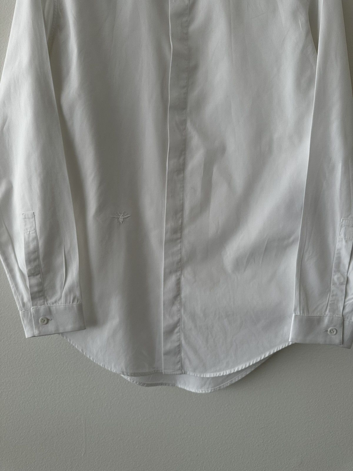 Dior SS06 White Cotton Poplin Shirt Bee Embroidery sz 37 Size US S / EU 44-46 / 1 - 11 Thumbnail