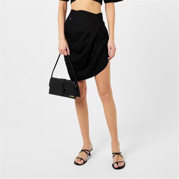 Jacquemus o1g2r1mq1024 Mini Skirt in Black Size 28" / US 6 / IT 42 - 4 Thumbnail