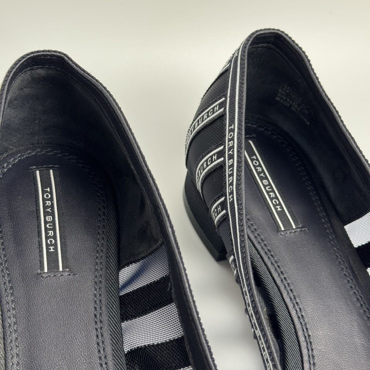 Tory Burch Tory Burch Penelope 20mm Mesh Flats Pointed Toe Logo🖤 Size US 6 / IT 36 - 7 Thumbnail