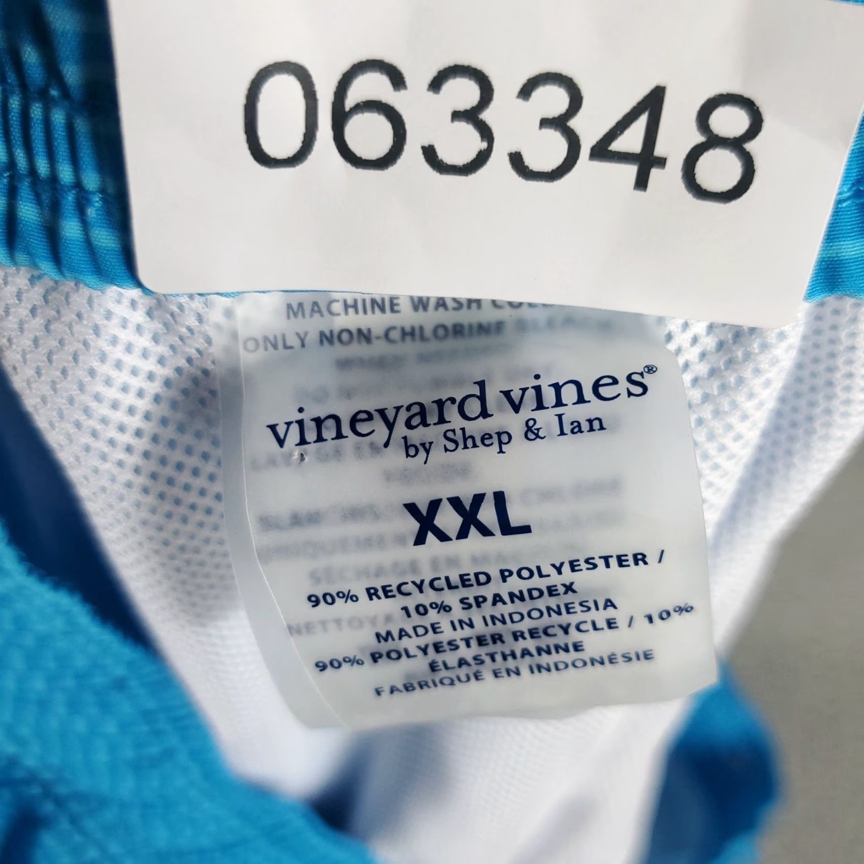 Vineyard Vines Vineyard Vines Men Shorts 2XL Blue Striped Surf Beach Trunks Swim Board Bottom Size US 39 - 8 Thumbnail