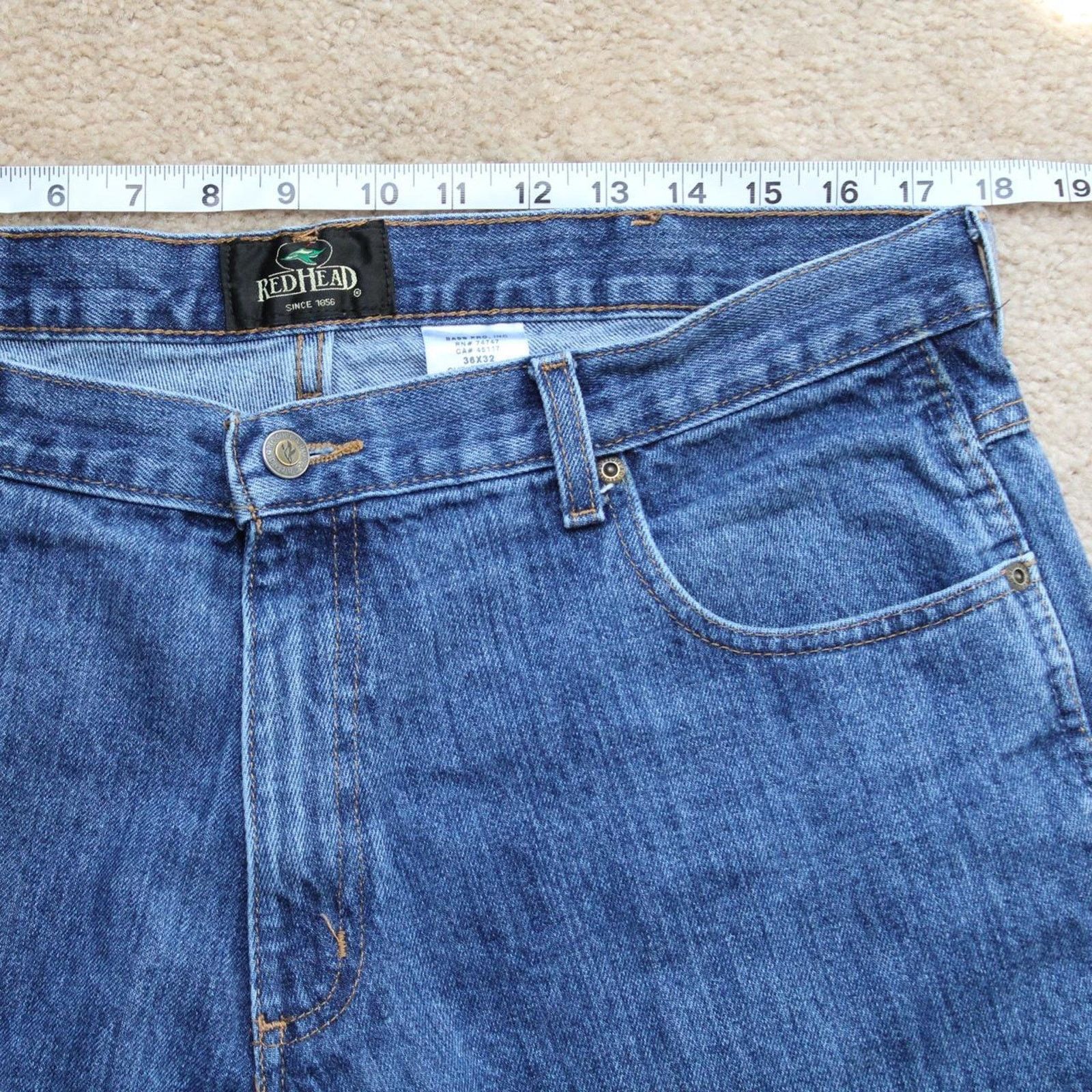Other Vintage Blue Bass Pro Shops RedHead Denim Jeans Size US 36 / EU 52 - 5 Thumbnail