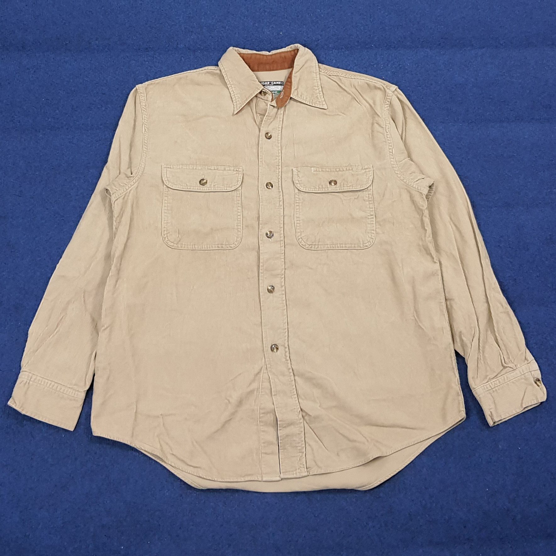 Sugar Cane Vintage Sugar Cane Corduroy Button Up Shirt C276N33 Size US M / EU 48-50 / 2 - 1 Thumbnail
