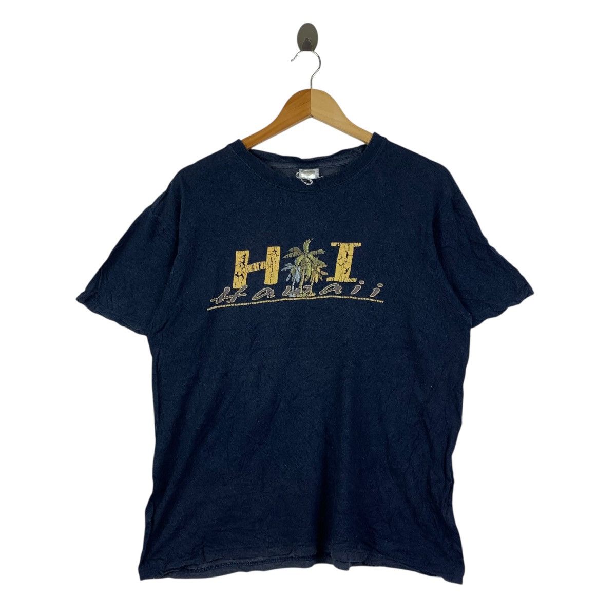 Vintage Vintage Hawaii Souvenir Palm Tree Graphic Shirt Navy Blue Size US L / EU 52-54 / 3 - 1 Thumbnail