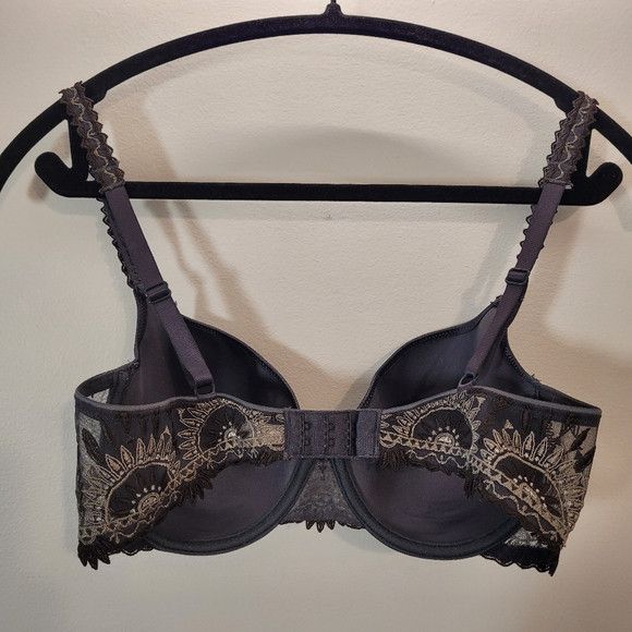 Other Chantelle Gray Underwired Lace Bra - 34d Size ONE SIZE - 2 Thumbnail