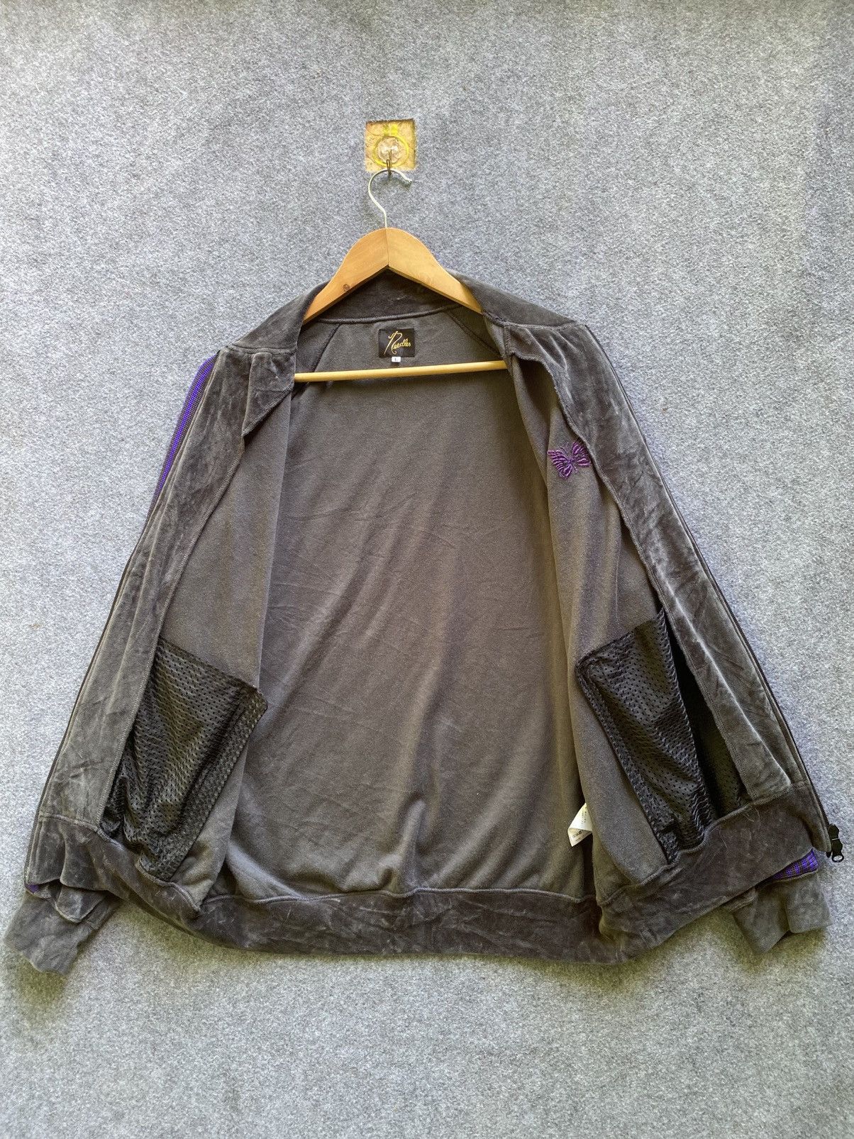 Needles Needles Velour Rib Collar Track Jacket Size US L / EU 52-54 / 3 - 11 Thumbnail