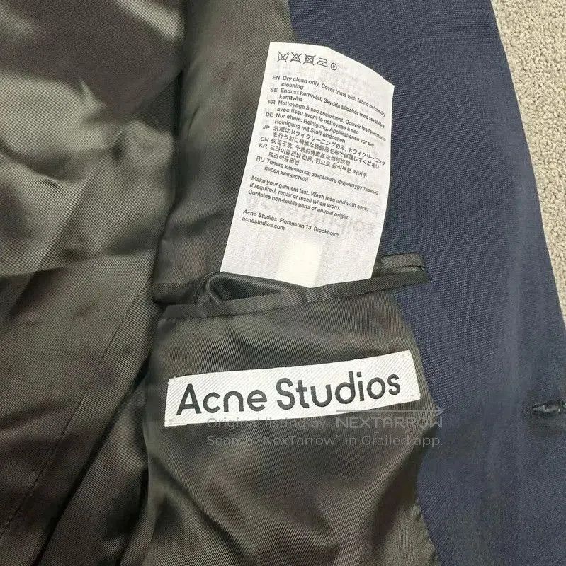 Acne Studios Acne Studios Long Sleeve Dark Blue Blazer. Size US M / EU 48-50 / 2 - 3 Thumbnail