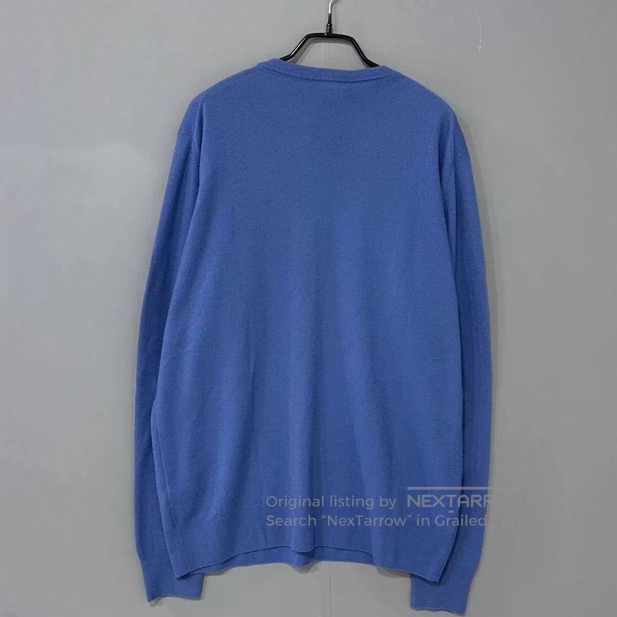 Loro Piana Blue Long Sleeve Knit Sweater. Size US L / EU 52-54 / 3 - 3 Thumbnail