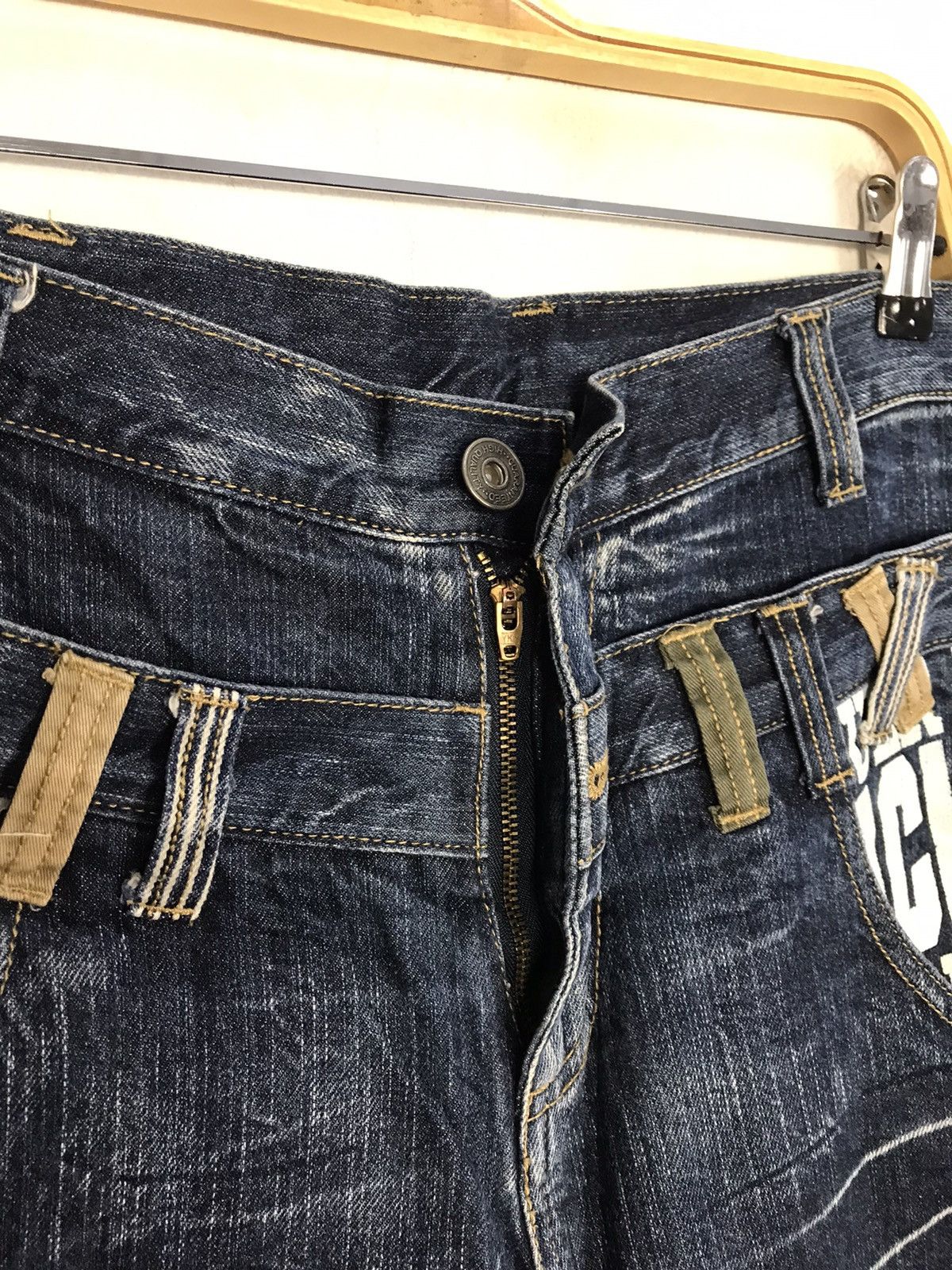 Japanese Brand Back & Forth Double Waist Denim Jeans Fits Size 30 Size US 30 / EU 46 - 5 Thumbnail