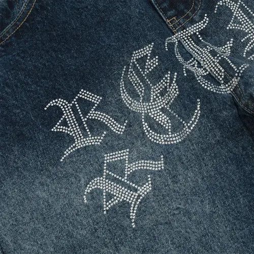 Jean pattern flare y2k jeans Size US 32 / EU 48 - 8 Thumbnail
