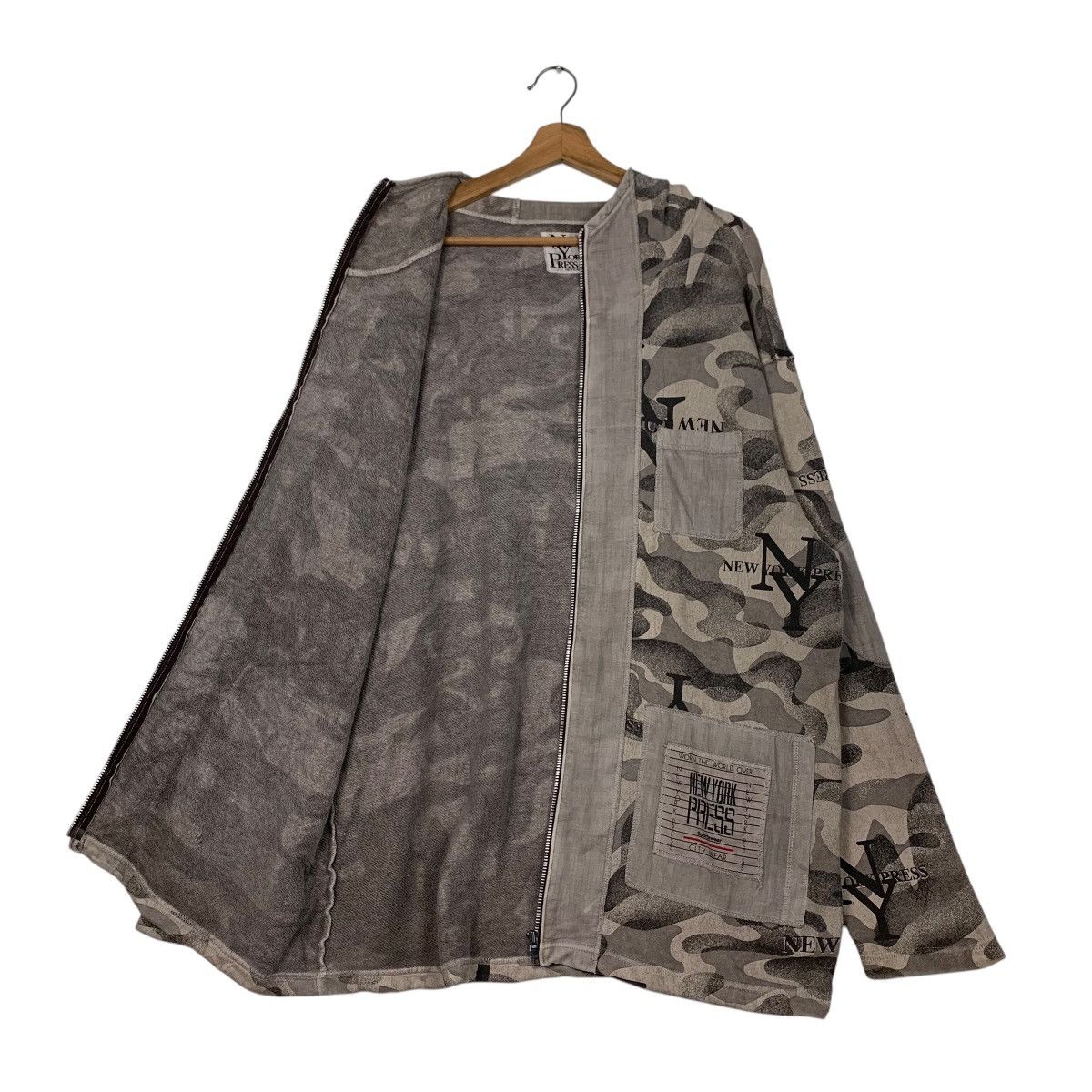 Other NEW YORK PRESS Camo Zipper Hoodie Sweater #2392-C107 Size US XL / EU 56 / 4 - 10 Thumbnail