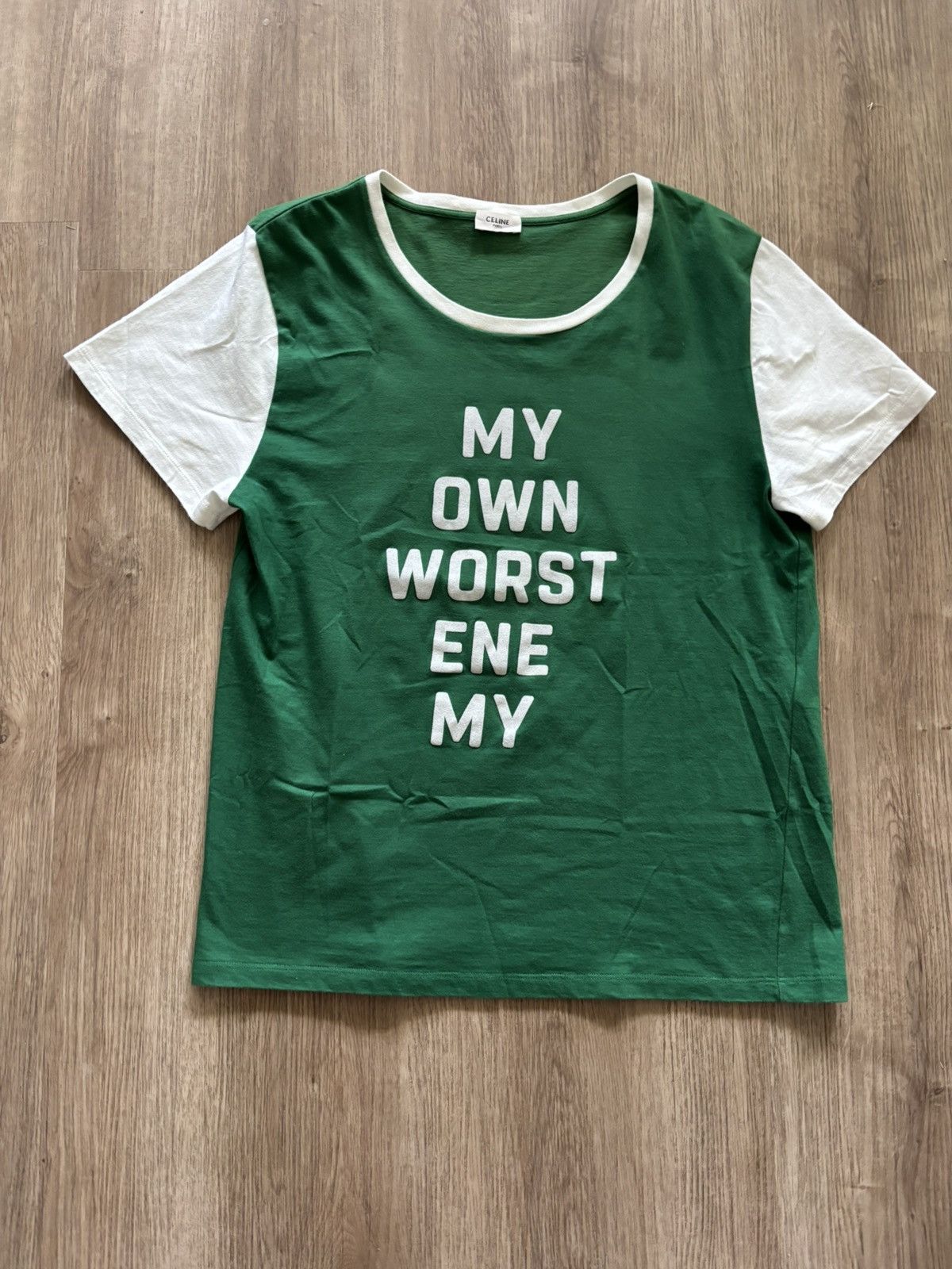 Celine celine SS20 my own worst enemy tee Size US XL / EU 56 / 4 - 1 Thumbnail