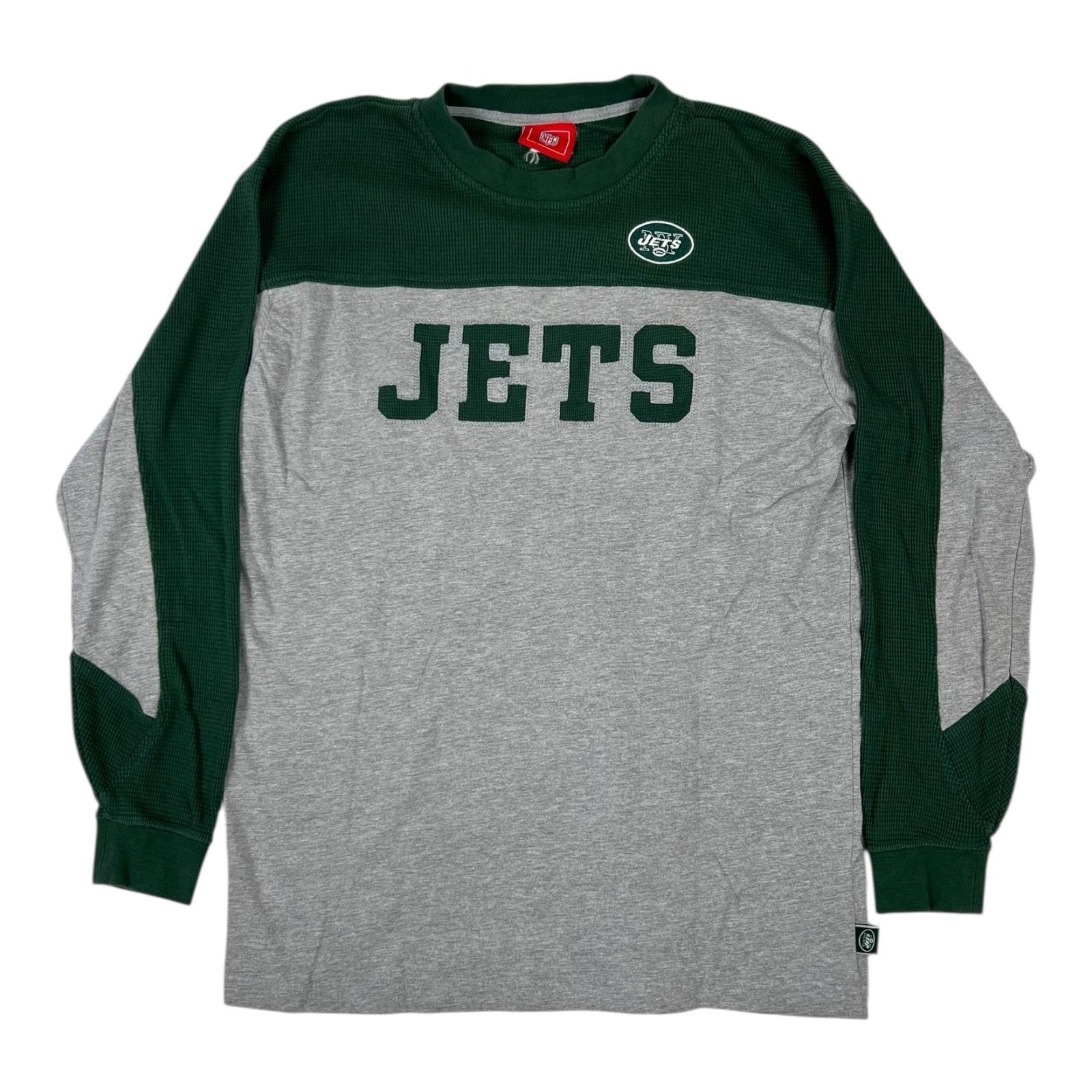 NFL New York Jets Long Sleeve Shirt Size Large Retro Vintage NFL Size US L / EU 52-54 / 3 - 1 Thumbnail