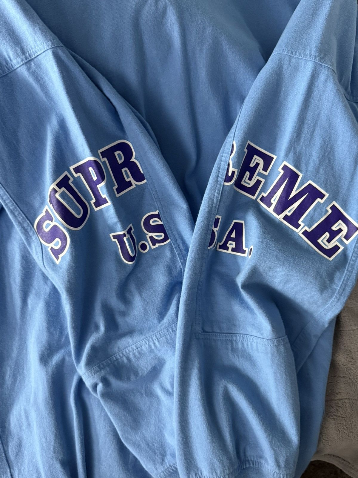 Supreme Supreme paneled Long Sleeve “Supreme USA” Size US L / EU 52-54 / 3 - 4 Thumbnail