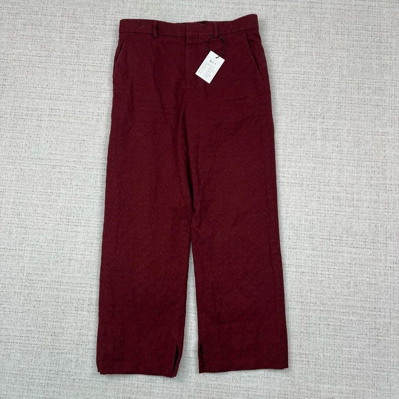Gucci Gucci Double G old flower full print straight casual pants Size US 32 / EU 48 - 2 Thumbnail