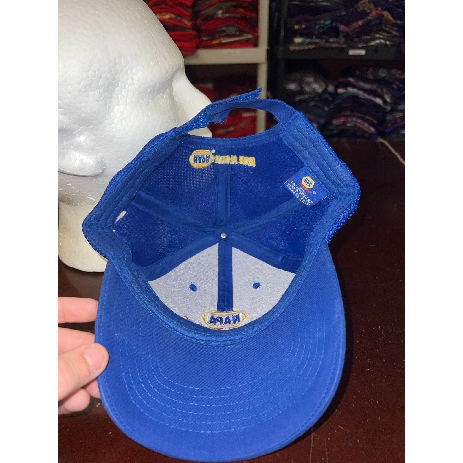 Vintage Napa Racing Hat Ron Copp Blue Racing Graphic Cap Headwear Size ONE SIZE - 6 Thumbnail