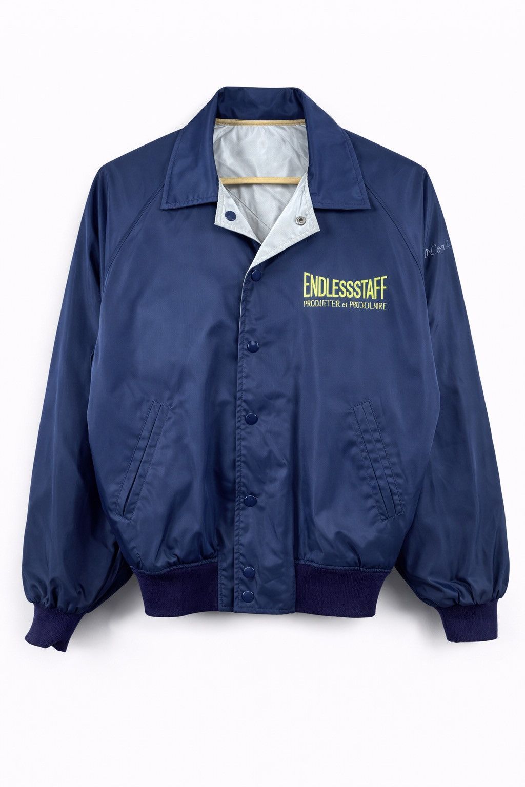 Vintage Endlessstaff Reversible Satin Jacket Science & Technology” Size US S / EU 44-46 / 1 - 1 Thumbnail