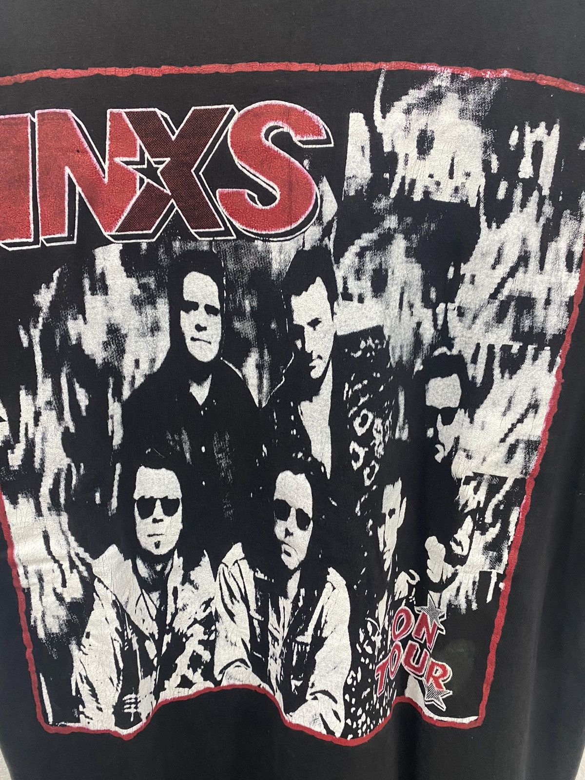 Band Tees ✅ VINTAGE INXS new wave band USA tee shirt Size US L / EU 52-54 / 3 - 5 Thumbnail