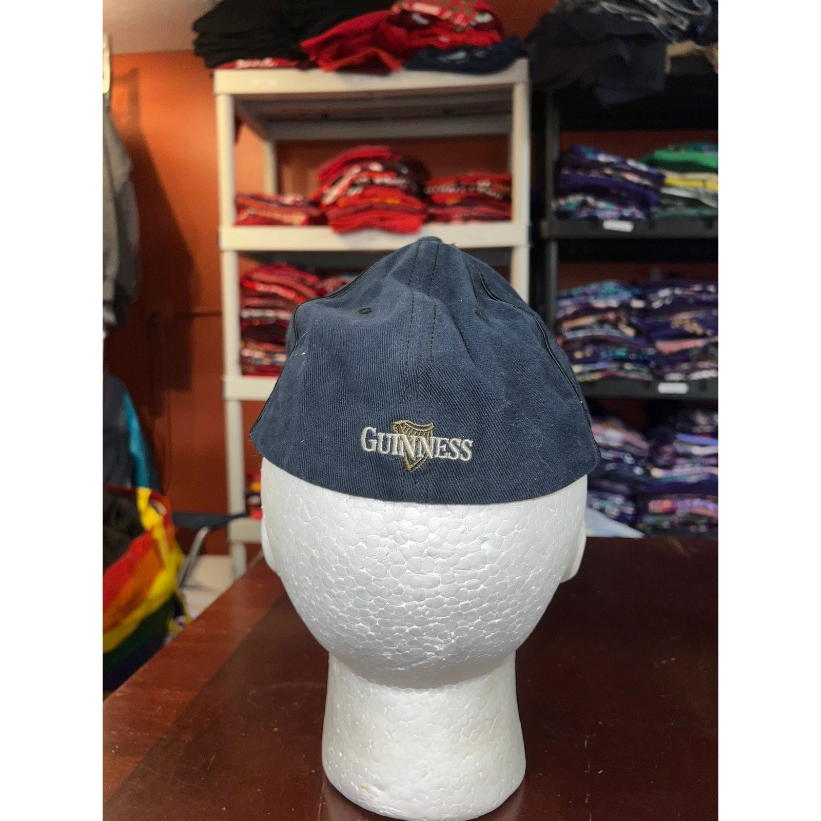 Vintage Guinness Hat Blue Alcohol Graphic Blue Baseball Style Cap Size ONE SIZE - 5 Thumbnail