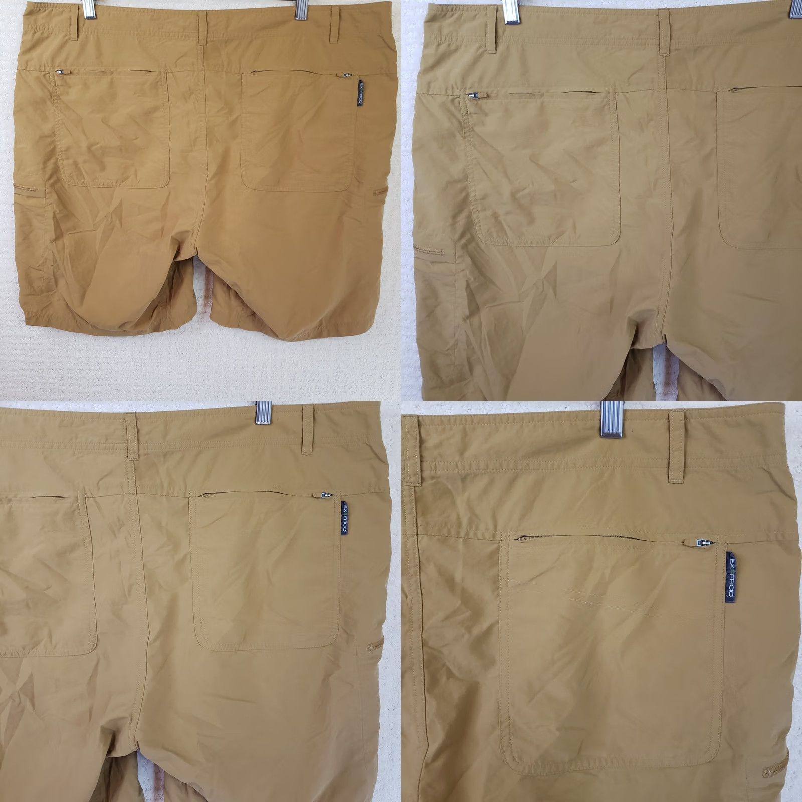 ExOfficio ExOfficio Shorts Mens 42x9 Camel Cargo Pocket Outdoor Camp Hike Nylon Cotton? Size US 42 / EU 58 - 8 Thumbnail