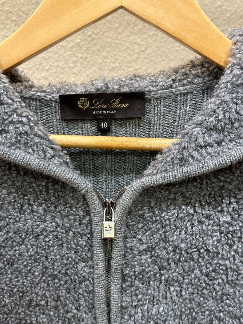 Loro Piana Loro Piana Gray Teddy Cashmere Hoodie Size US M / EU 48-50 / 2 - 4 Thumbnail