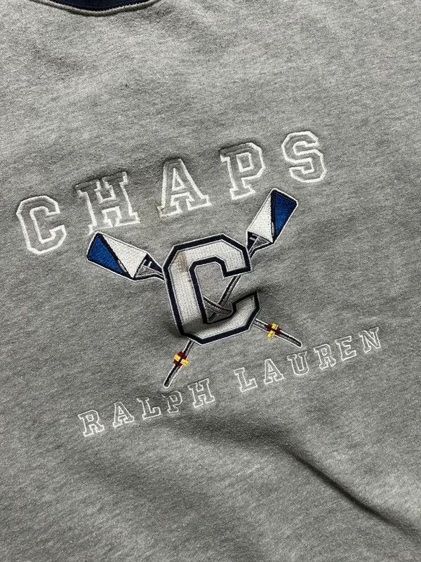 Chaps Ralph Lauren Chaps Ralph Lauren Grey Sweatshirt Classic VIntage Size US L / EU 52-54 / 3 - 4 Thumbnail