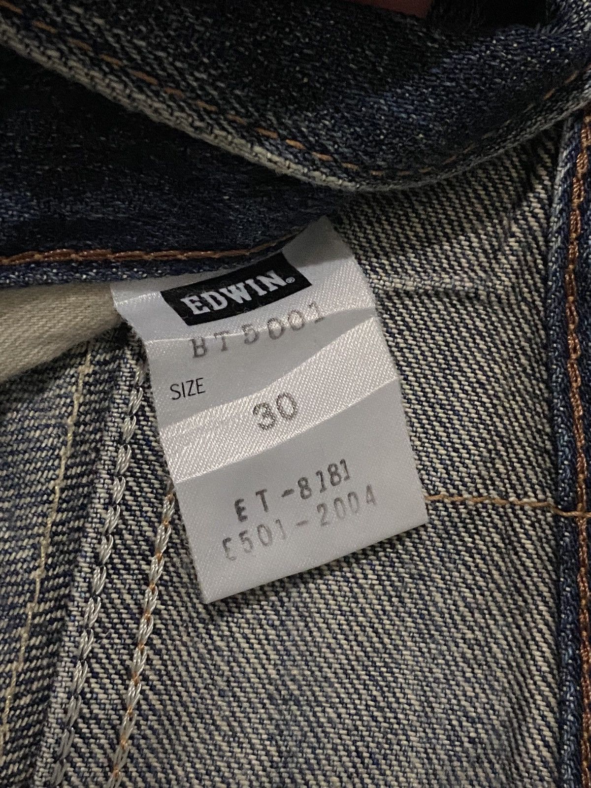 Edwin × Le Grande Bleu (L.G.B.) FLARE Edwin 503 Blue Trip Dirty Wash Distressed Jeans Size US 37 - 13 Thumbnail