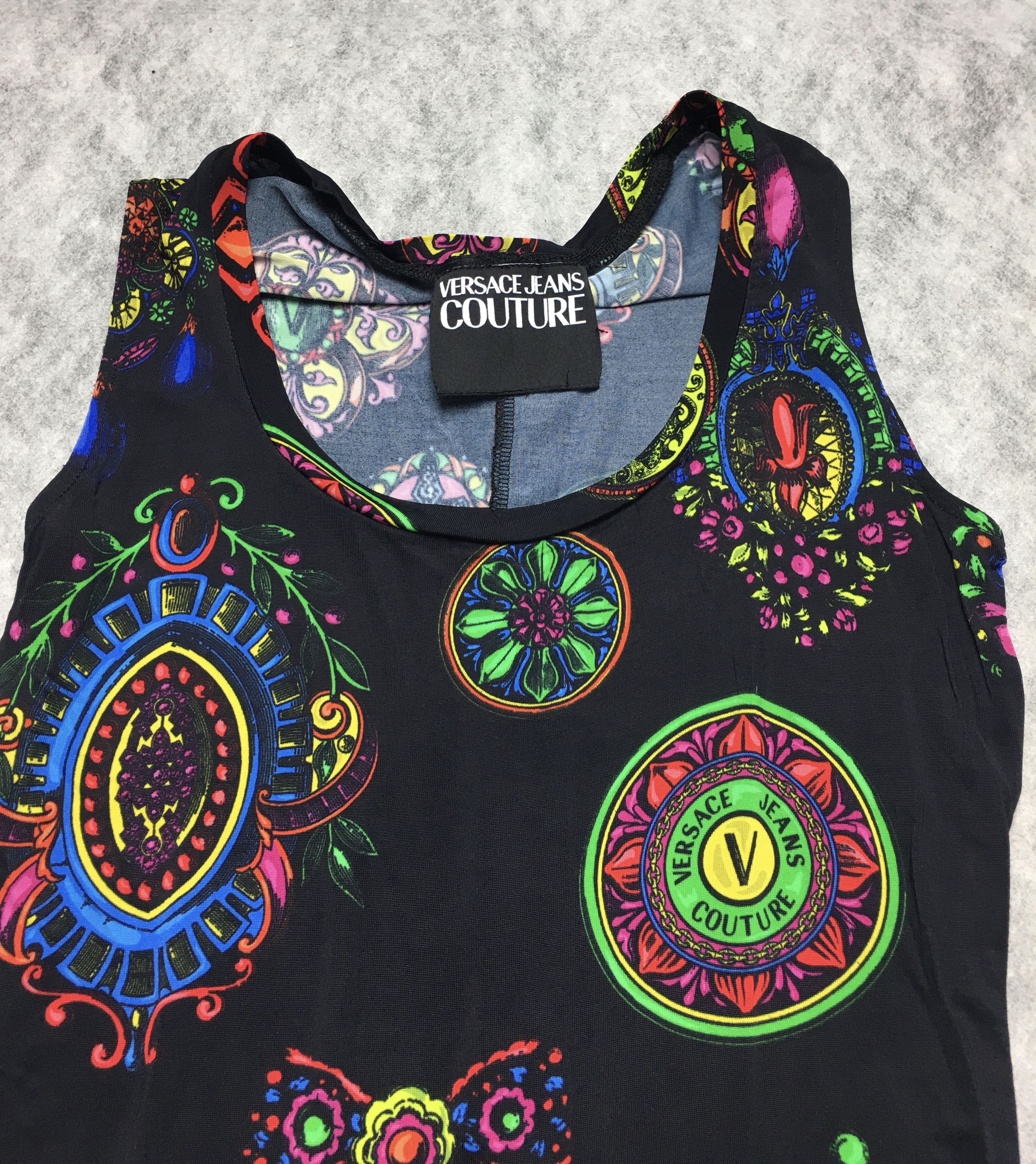 Versace Jeans Couture Versace Jeans Couture Logo Print Dress Size L / US 10 / IT 46 - 7 Thumbnail