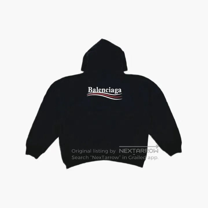 Balenciaga Balenciaga Black Logo Hoodie for Men. Size US S / EU 44-46 / 1 - 3 Thumbnail