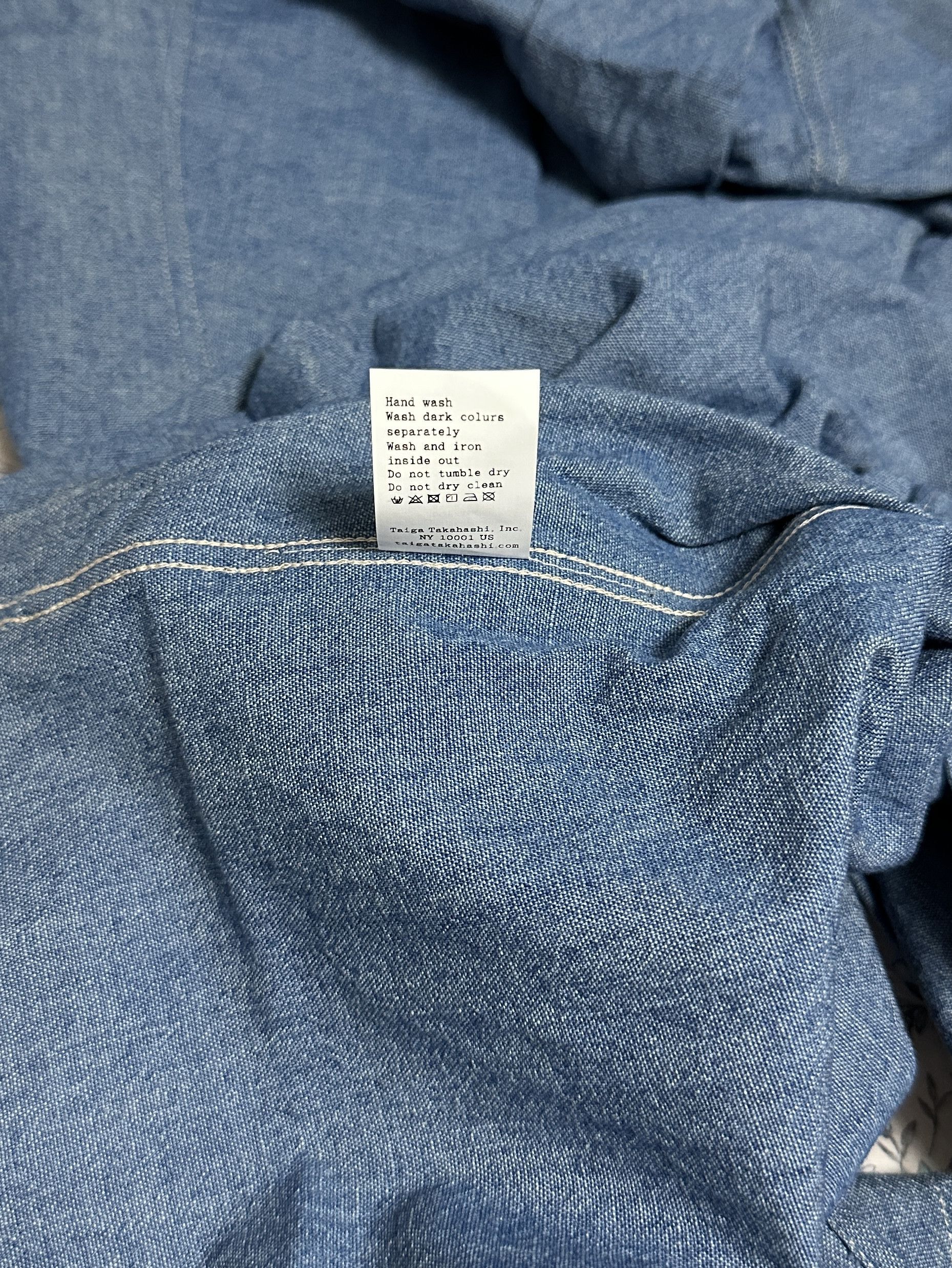Taiga Takahashi LOT.106 NARROW COLLAR SHIRT Size US L / EU 52-54 / 3 - 5 Thumbnail