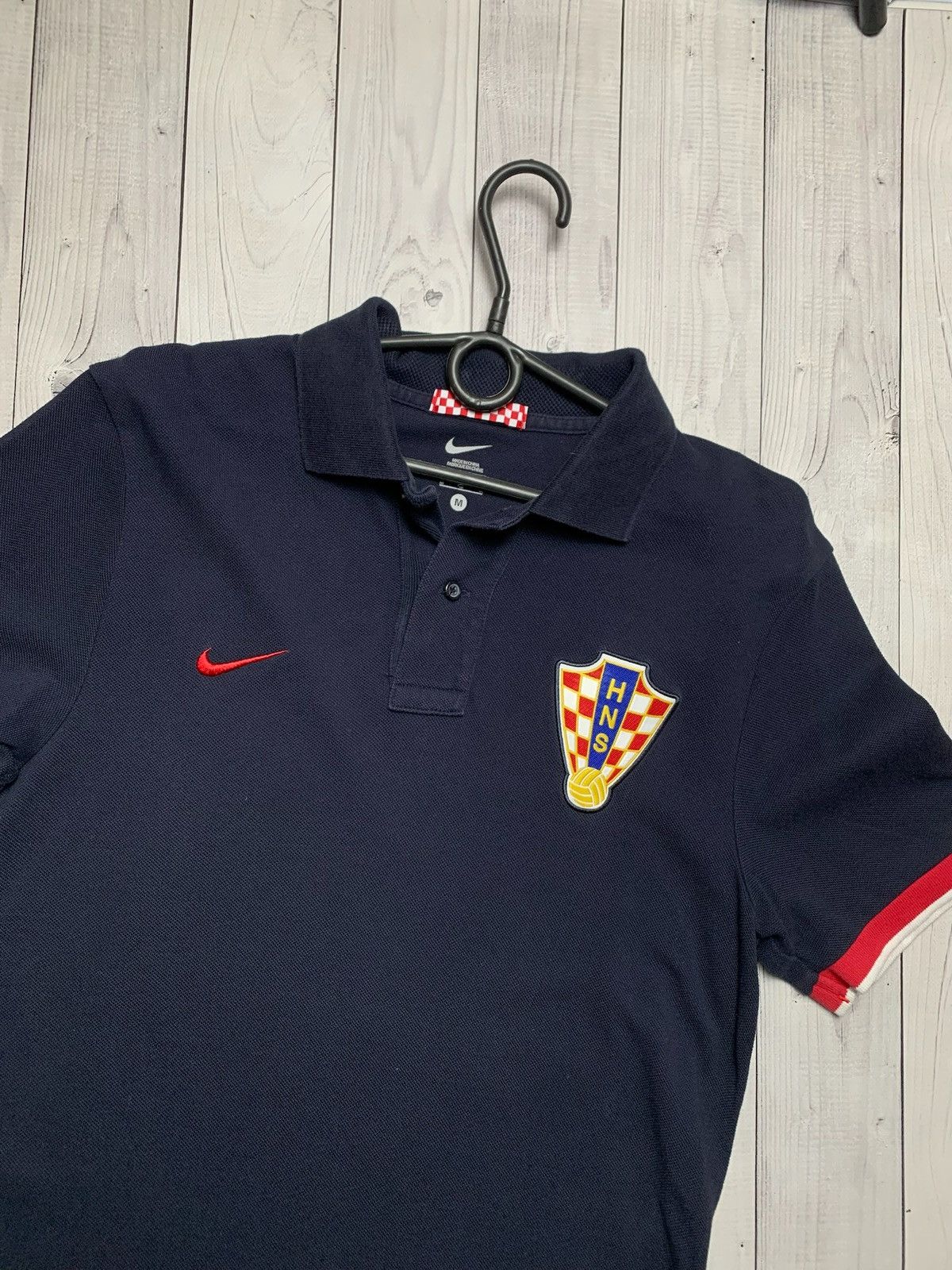 Nike Vintage Nike Croatia soccer polo logo black Size US S / EU 44-46 / 1 - 2 Thumbnail