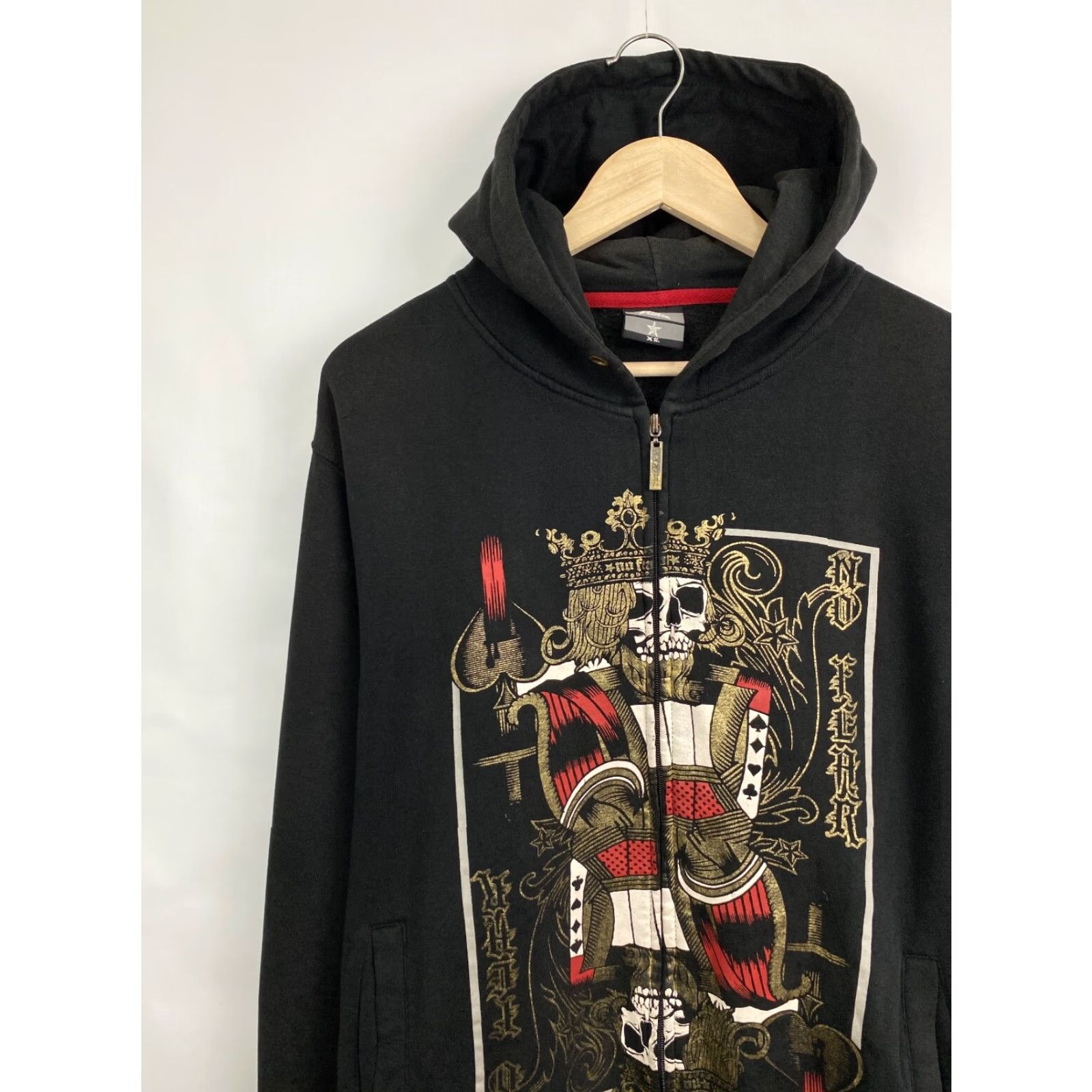 No Fear VINTAGE No Fear Skull King Affliction Hoodie Zip Up XL Black Men XS/XL? Size US XL / EU 56 / 4 - 3 Thumbnail