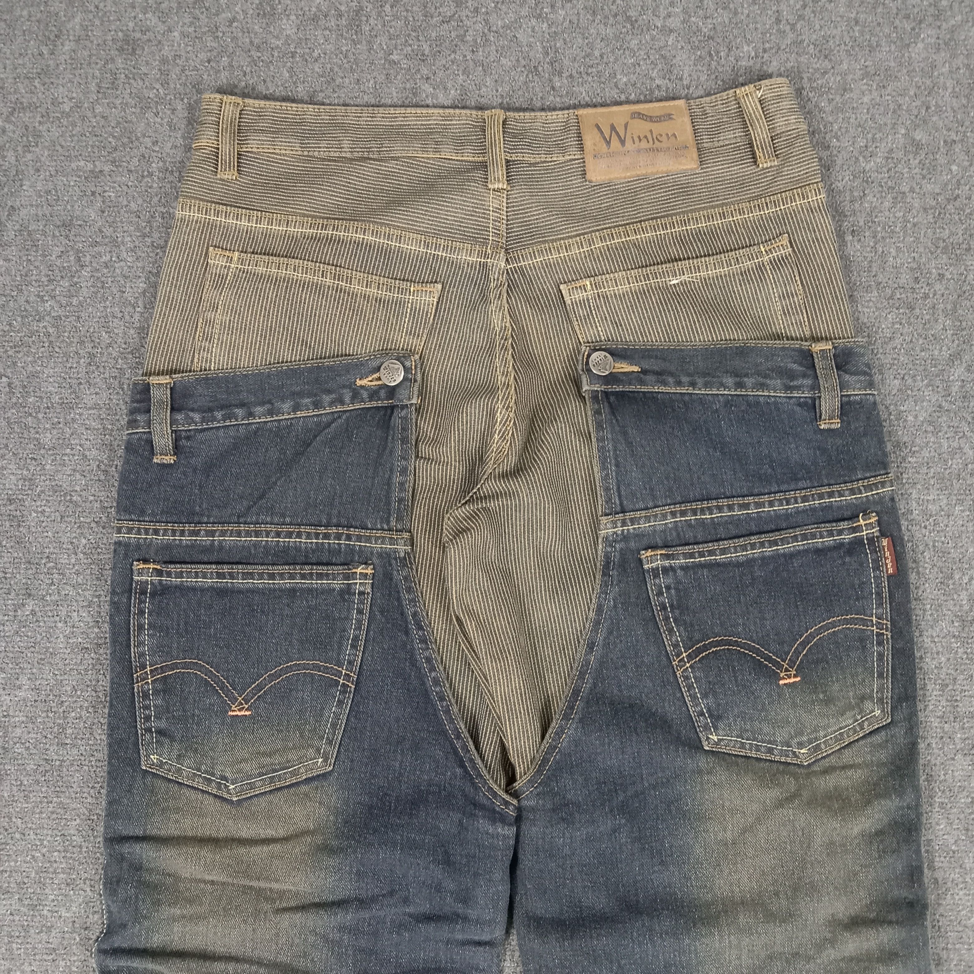 Japanese Brand × Vintage Winden Rare Double Waist Japanese Denim Jeans Size US 30 / EU 46 - 7 Thumbnail