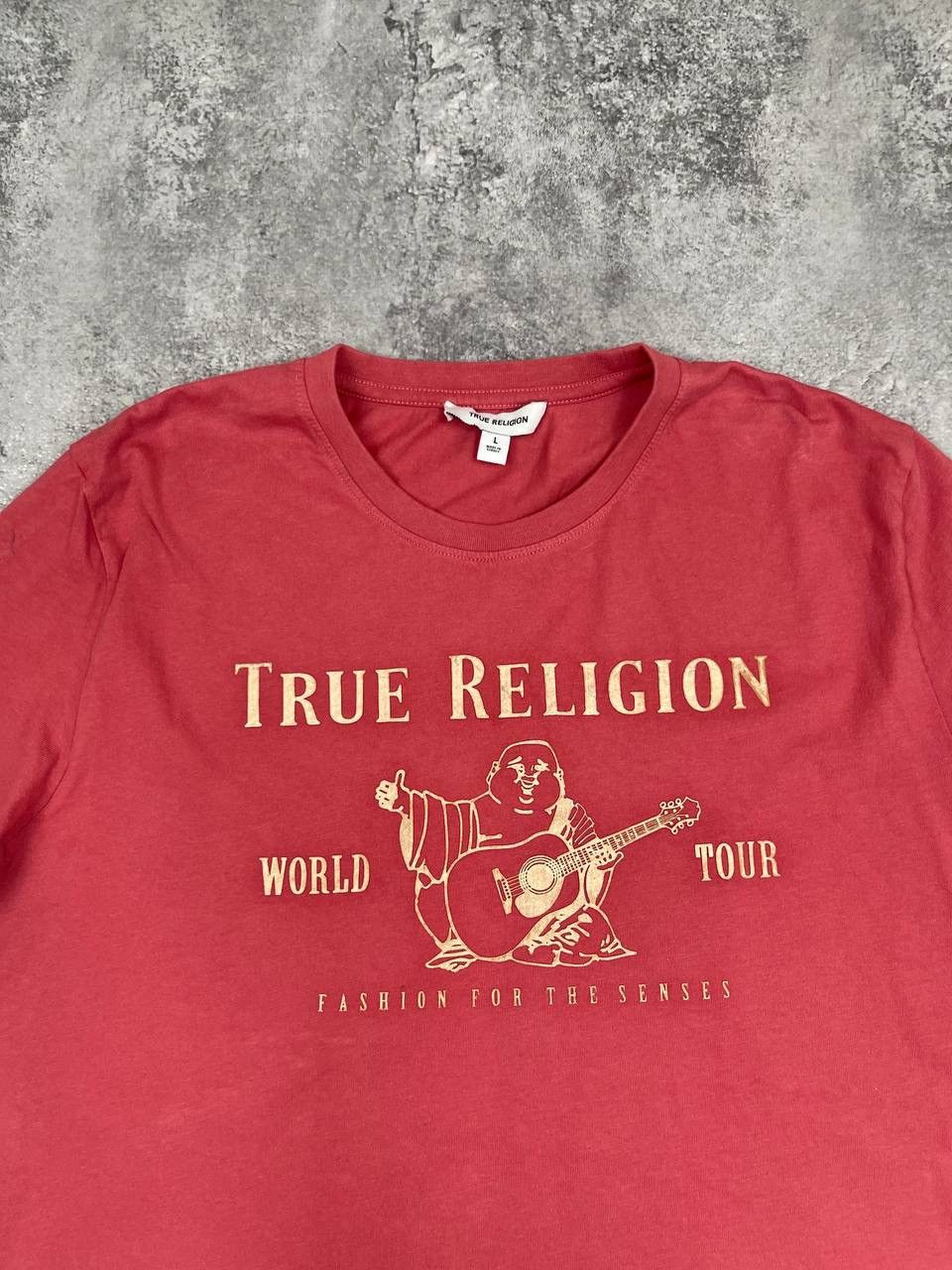 True Religion True Religion Men Cotton T-Shirt Red Size L Size US L / EU 52-54 / 3 - 2 Thumbnail