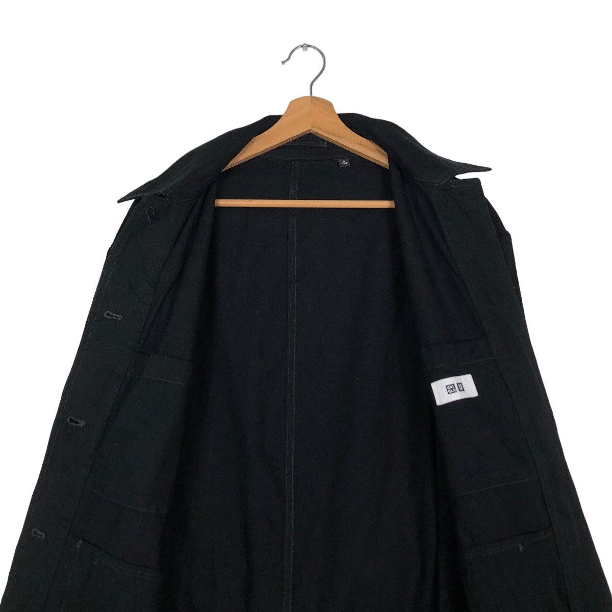 Japanese Brand 🔥Vintage Long Jacket Chore Rich Black Uniqlo Undercover Jpn Size US M / EU 48-50 / 2 - 15 Thumbnail