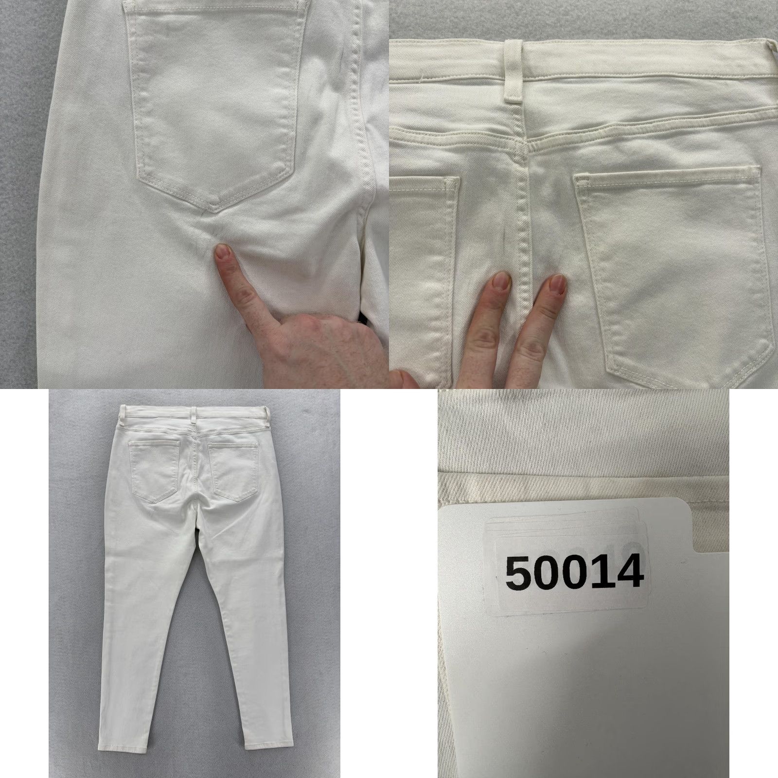 Banana Republic Banana Republic Jeans Womens 32 White Mid Rise Skinny Ankle Stretch Denim NWT Size 24" / US 00 / IT 34 - 9 Thumbnail