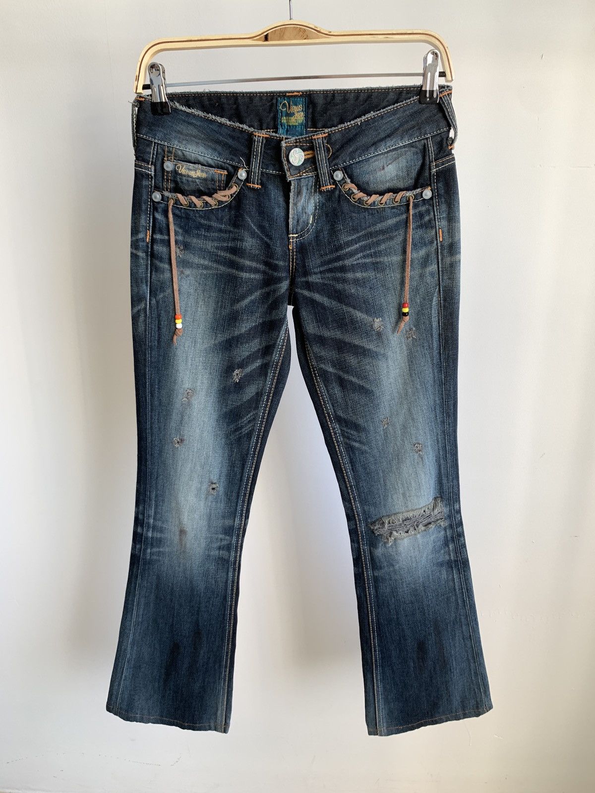 image of If Six Was Nine x Le Grande Bleu L G B Vienus Something Hippie Boot Cut Flared Jeans in Blue, Women