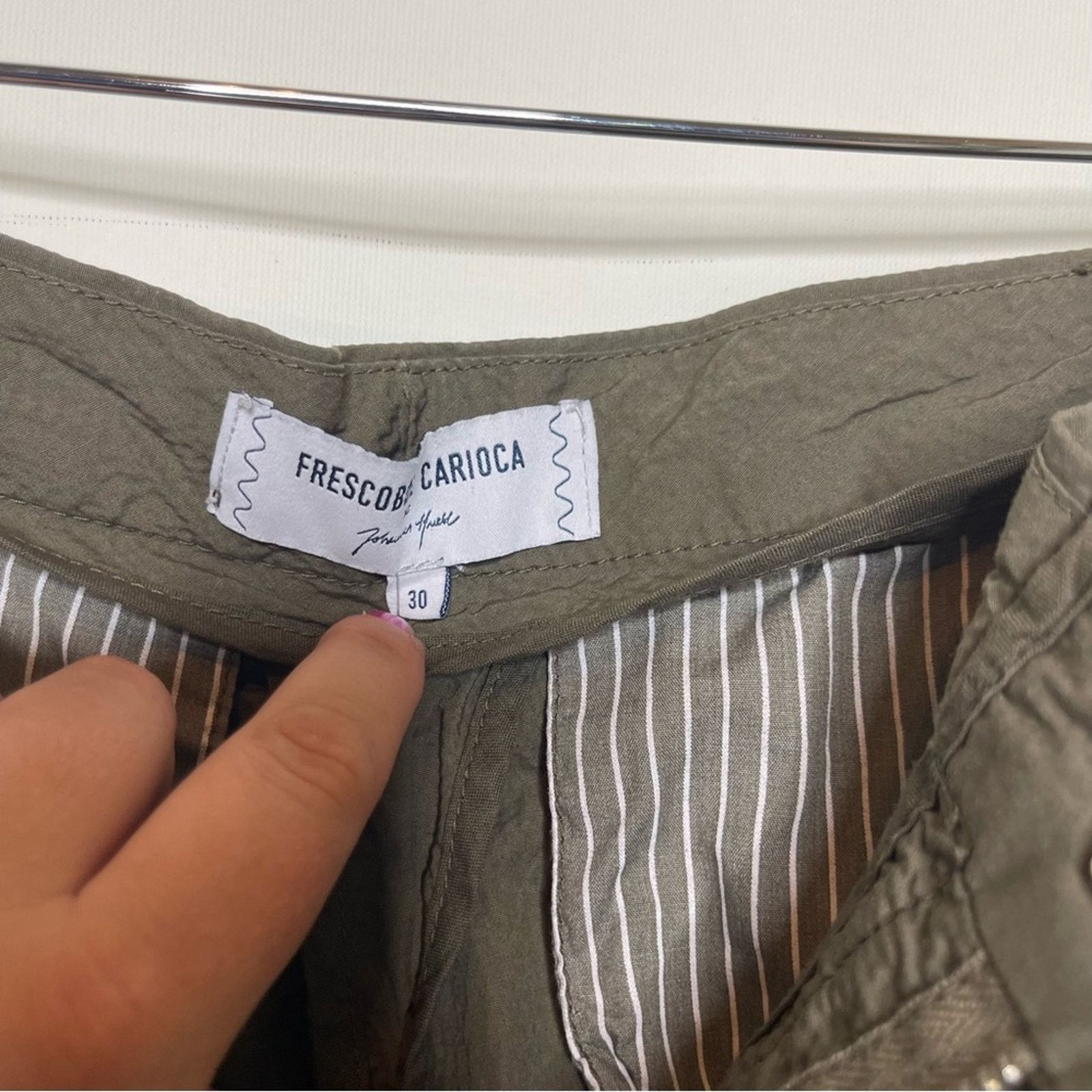 Frescobol Carioca Frescobol Carioca olive green cotton blend pants sz 30 Size US 30 / EU 46 - 9 Thumbnail